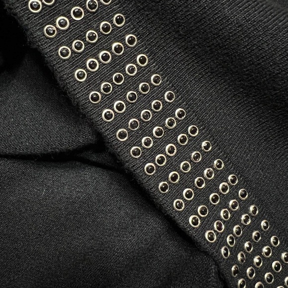 CHRISTIAN AUDIGIER STUDDED FLY AWAY CARDIGAN SWEATER CREST - Picture 8 of 8